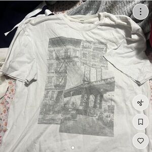 Garage White Graphic Men's Shirt